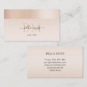 Monogramm Modern Minimal Beige 名刺 (正面/裏面)