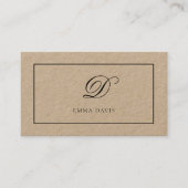 Monogramma Elegante Incorniciato 名刺 (正面)