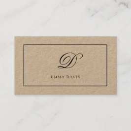 Monogramma Elegante Incorniciato 名刺