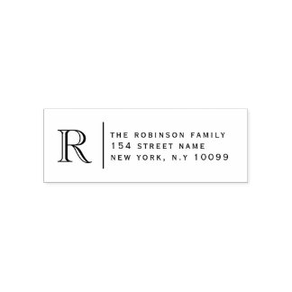 Monogramme Moderne Élégant セルフインキングスタンプ
