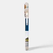 Monogrammed 2 Photo Collage Blue Case-Mate iPhoneケース (裏面 / 左)