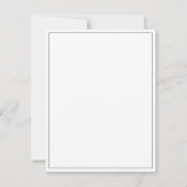 Monogrammed Elegant Black and white Professional サンキューカード (裏面)