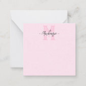 Monogrammed Elegant Bold Initial ノートカード (正面)