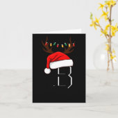 Monogrammed Family Christmas Matching Outfits  カード (黄色い花)