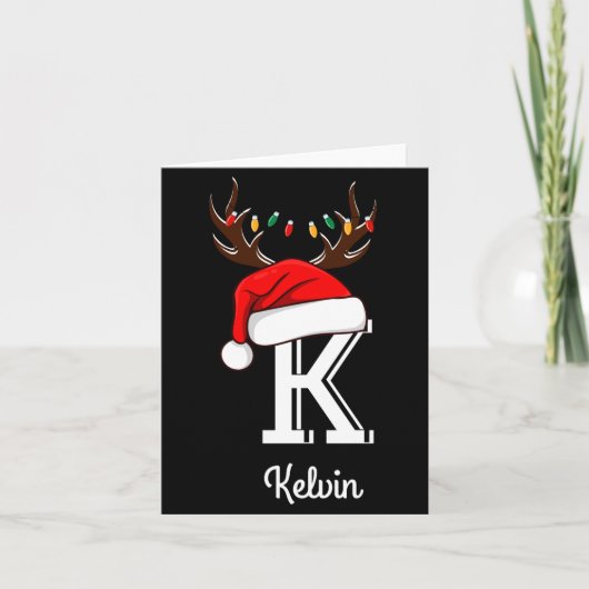 Monogrammed Family Christmas Matching Outfits _2 カード (正面)