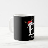 Monogrammed Family Christmas Personalize With Name コーヒーマグカップ (正面左)