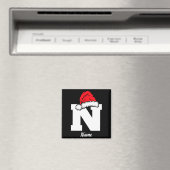 Monogrammed Family Christmas With Name  マグネット (インサイチュ (食洗機))