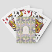 Monogrammed Floral Playing Cards  トランプ (裏面)