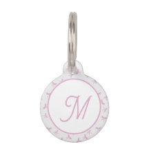 Monogrammed Frilly Coquette Pink watercolor Bow 