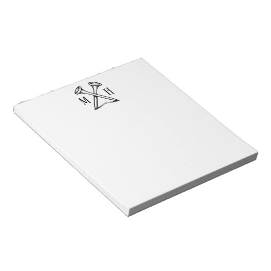 Monogrammed Golf ノートパッド (アングル)