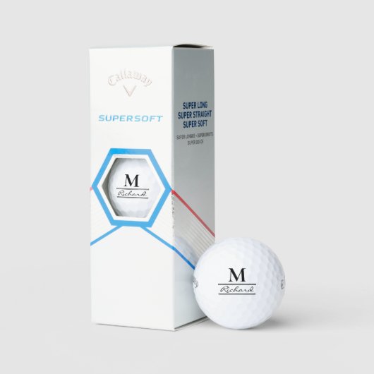 Monogrammed Golf Balls - Custom Logo/Name Designs ゴルフボール (パッケージング)