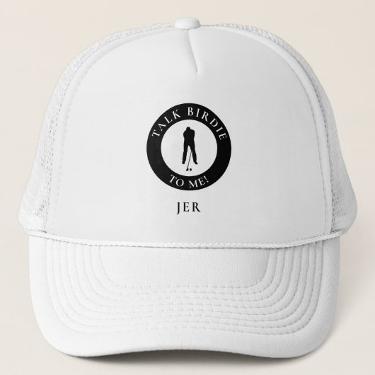 Monogrammed Golf Funny Golfer Cute Saying Custom キャップ (正面)