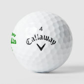 Monogrammed Hands Off My Balls -Callaway Golf Gift ゴルフボール (ロゴ)