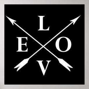 monogrammed love ポスター