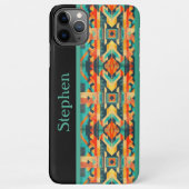 Monogrammed Native American Aztec iPhoneケース (裏面)