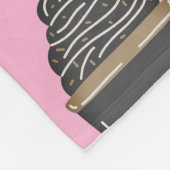 Monogrammed personalize fleece blanket coffee フリースブランケット (角)