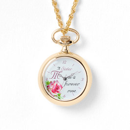 Monogrammed Sisters Necklace Watch 腕時計