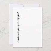 Monogrammed Small Business Info ノートカード (裏面)