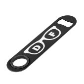 Monogrammed spectacles custom speed bottle opener スピード栓抜き (正面アングル)