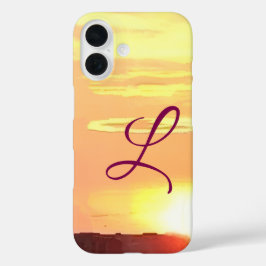 Monogrammed Sunset iPhone / iPad case iPhone 16ケース