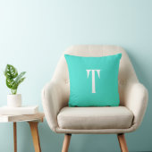 Monogrammed Turquoise クッション (椅子)