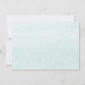 Monogrammed Watercolor Coconut Palm Trees Beach ノートカード (裏面)