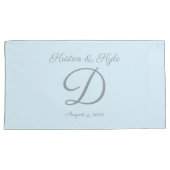 Monogrammed wedding gift  枕カバー (正面右)