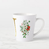 Monogrammed Xmas Latte Mug-Gold Letter カフェラテマグ (右)