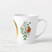 Monogrammed Xmas Latte Mug- Gold Letter カフェラテマグ (右)