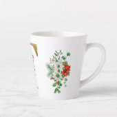 Monogrammed Xmas Latte Mug-Gold Letter カフェラテマグ (右)