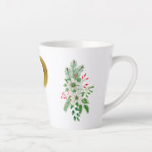 Monogrammed Xmas Latte Mug-Gold Letter カフェラテマグ (右)