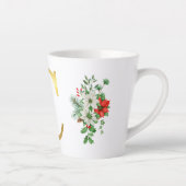 Monogrammed Xmas Latte Mug-Gold Letter カフェラテマグ (右)