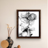 Monokrom blomma スクエアペーパーコースター