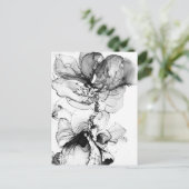 Monokrom blomma ポストカード (スタンド正面)