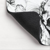 Monokrom blomma マウスパッド (コーナー)