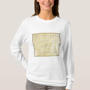 Monona郡、アイオワ州の地図 Tシャツ