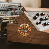Monophonic, Not Boring – Lustiger Synth Nerd ラウンドシール