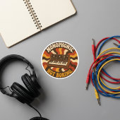 Monophonic, Not Boring – Lustiger Synth Nerd ラウンドシール