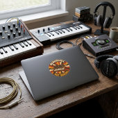 Monophonic, Not Boring – Lustiger Synth Nerd ラウンドシール