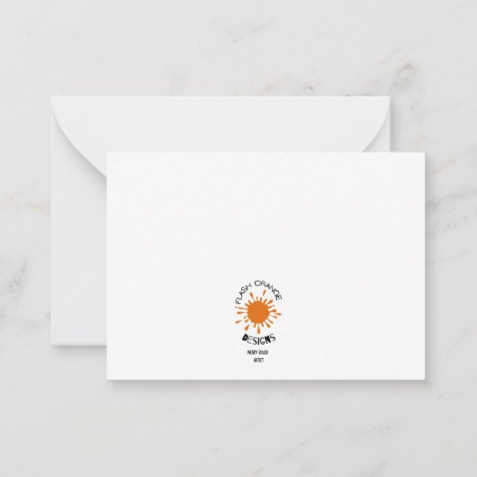 Monorail train car coaster autism puzzle  ノートカード (裏面)