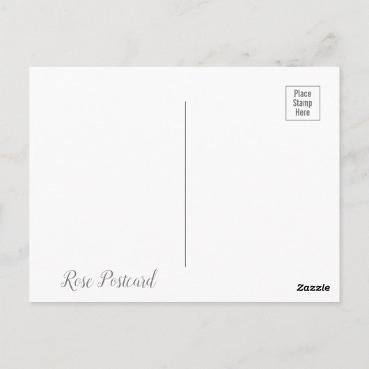 Monotone Rose [Postcard] ポストカード (裏面)