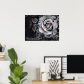 Monotone Rose [Value Poster Paper] ポスター (ホームオフィス)