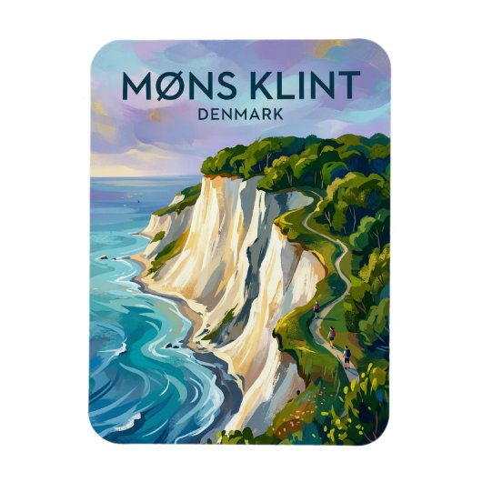 Møns Klint Denmark マグネット (縦)