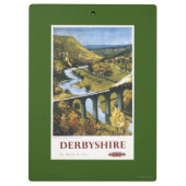 Monsal Dale、列車および陸橋の英国国鉄 クリップボード (裏面)
