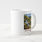 Monsal Dale、列車および陸橋の英国国鉄 ジャンボコーヒーマグカップ (正面右)