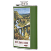 Monsal Dale、列車および陸橋の英国国鉄 フラスク (左)