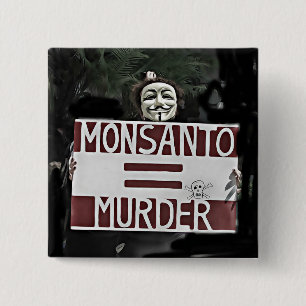 Monsantoの同輩の殺害の匿名の印ボタン 缶バッジ