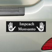 Monsantoを弾劾して下さい バンパーステッカー (車上)