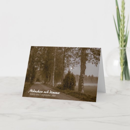 Monsken och dimma CC0546サイドバイグリーティングカード カード (正面)