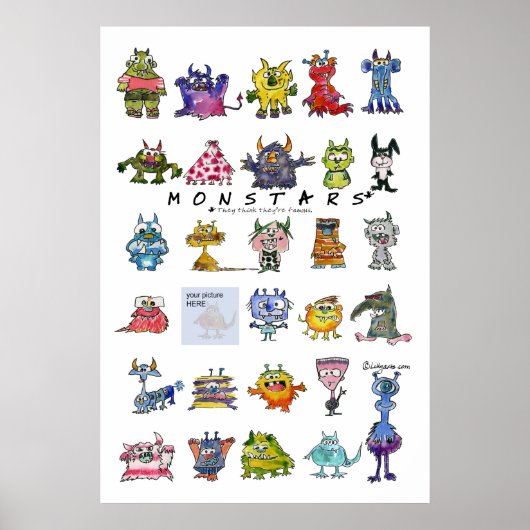 Monstars – あなたの写真ポスターを挿入 ポスター (正面)
